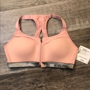 NWT Victoria Secret Front ZIP Sports Bra